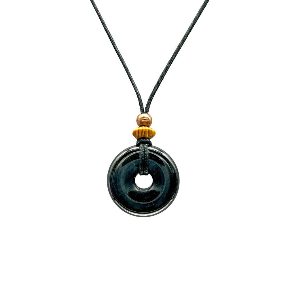 Blue Tiger’s Eye Gemstone Pendant Necklace | Handmade - Picture 4 of 7